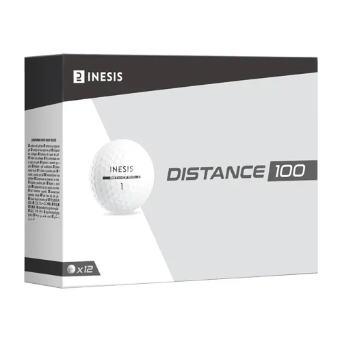 Balle golf inesis distance 100 blanche