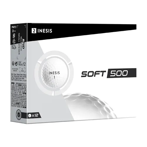 Balle golf Inesis soft 500 blanche