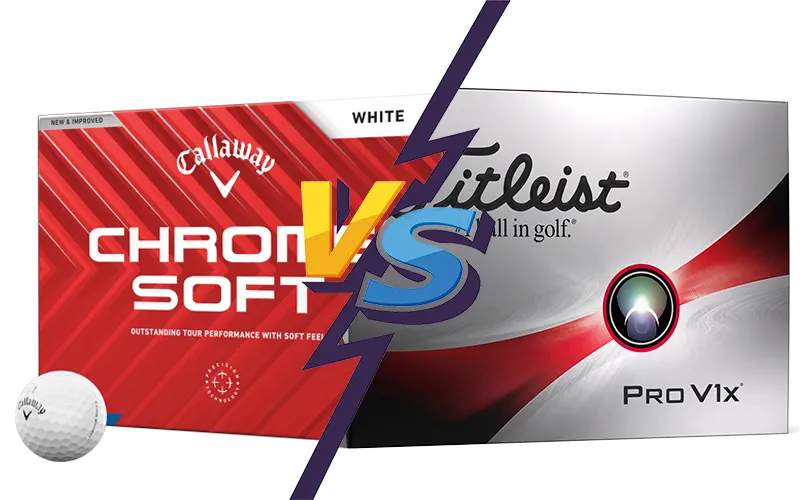 Titleist Pro V1x vs Callway Chrome Soft