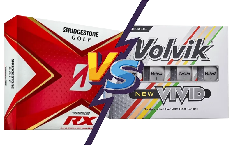 Volvik Vivid vs Bridgestone Tour B RX