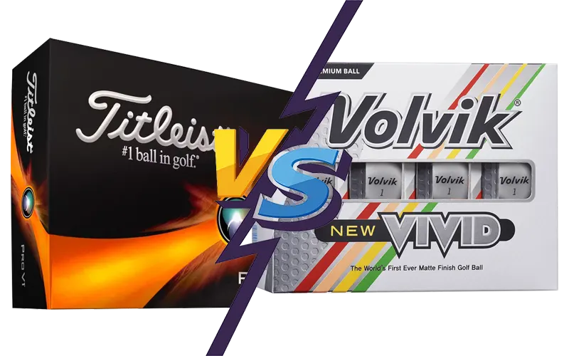 Volvik Vivid vs Titleist Pro V1