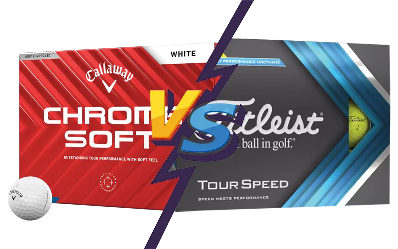 Titleist Tour Speed vs Callway Chrome Soft